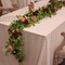 5.91 ft Artificial Eucalyptus Garland with Pink Roses & Gypsophila – Faux Floral Greenery for Wedding, Spring Party, Table Runner & Home Décor